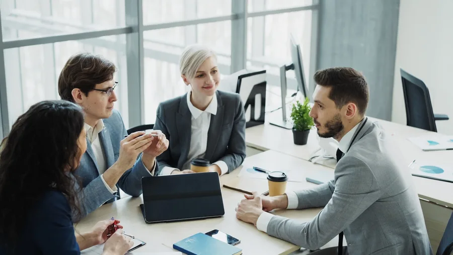My Digital Cloud team collaborating in a modern Toronto office